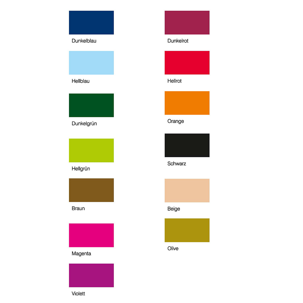 Farben zur Auswahl