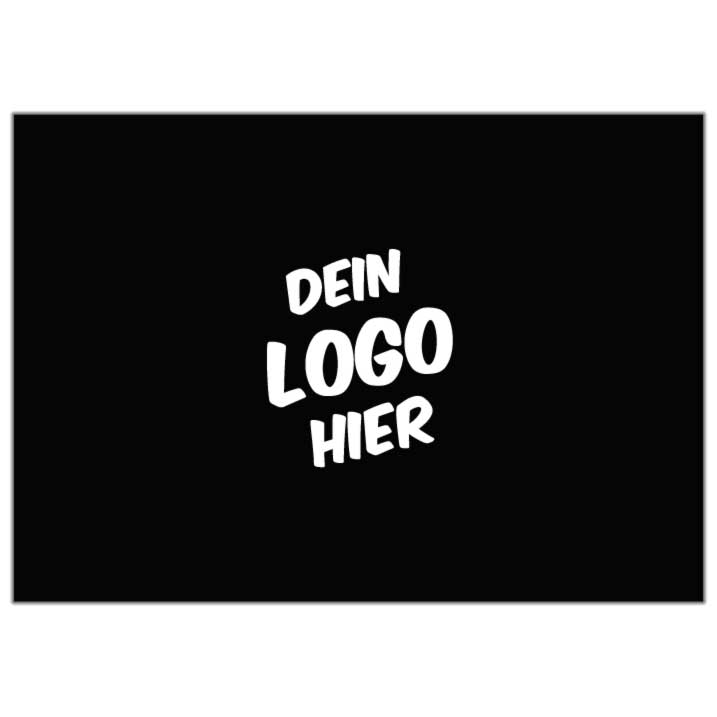 Fußmatte querformatig mit Logodruck "Dein Logo hier".