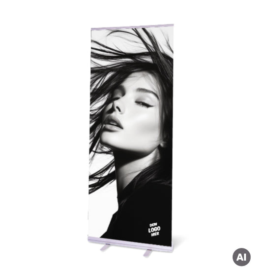 Roll-Up Banner mit Motiv "schwarz-weiß"