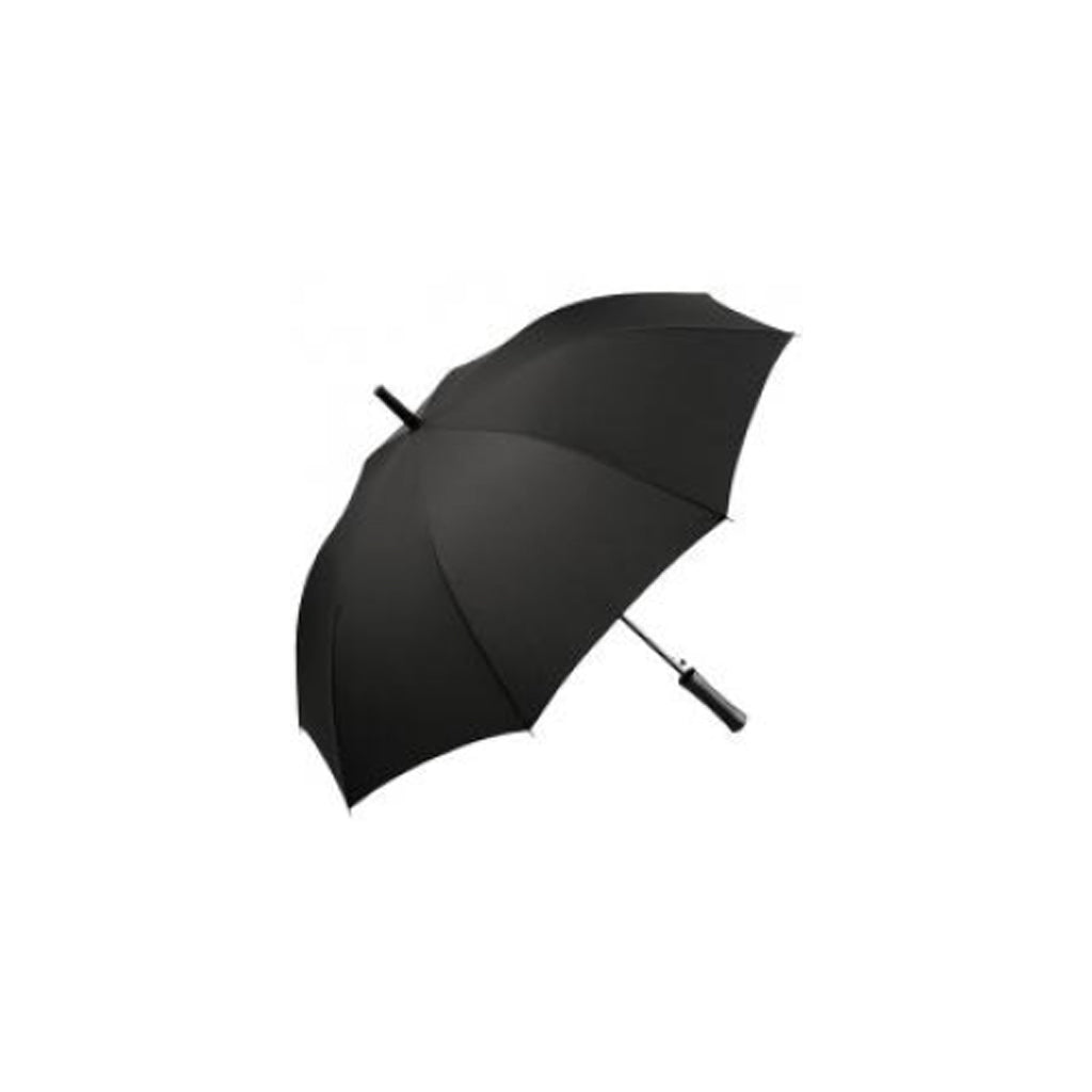 Schwarzer Stockschirm aufgespannt
